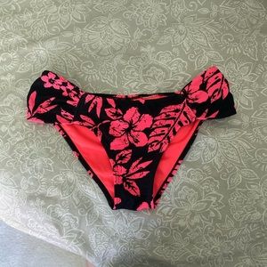 Tropical print bikini bottoms